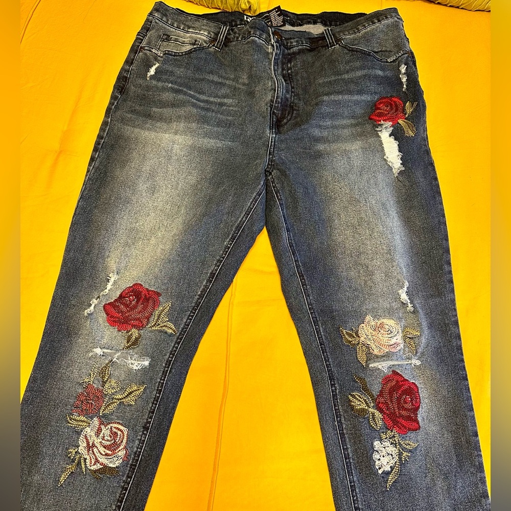 Embroidered Jeans